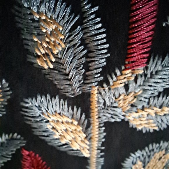 ZARA FLORA Embroidered SUEDE Effect top blouse Sz S BOHO ART2WEAR stunning cond. - Picture 10 of 14